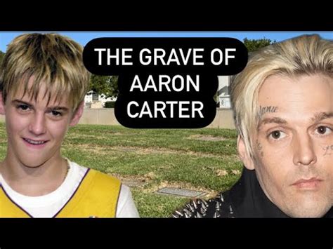 The Grave Of Aaron Carter One Year After Passing Headstone Finally