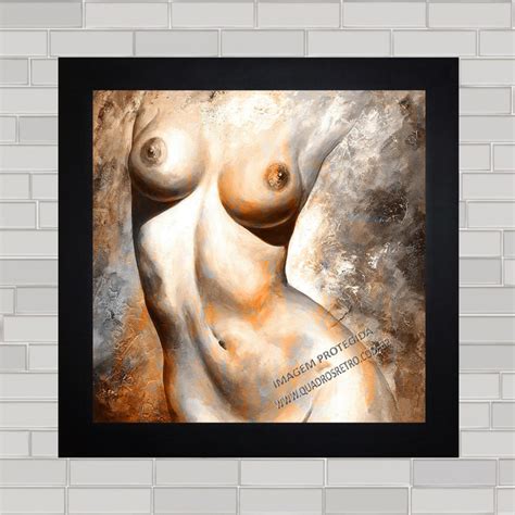 QUADRO DECORATIVO NUDE WOMAN ART Quadros Vintage