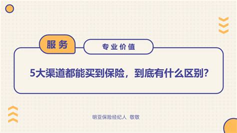 5大渠道都能买到保险，它们到底有什么区别？ 知乎