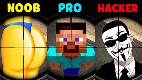 NOOB Vs PRO Vs HACKER Sniper 3D YouTube