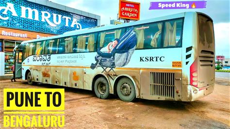 Ksrtc Airavat Club Class Full Bus Journey 🔥🔥 Pune To Bengaluru Speed