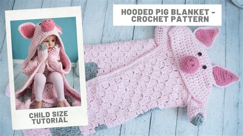 Hooded Pig Blanket Crochet Pattern YouTube