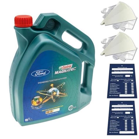 5 Litre Ford Castrol Magnatec D 0W30 0W 30 L Huile De Moteur 157C36