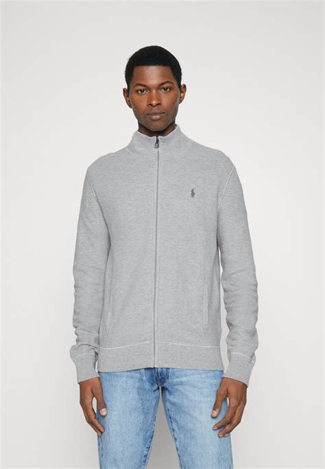 Polo Ralph Lauren Long Sleeve Full Zip Cardigan Andover Heather Gri