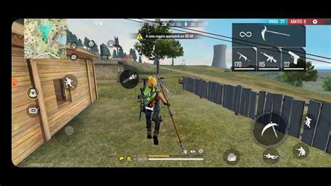 Jogando Free Fire YouTube