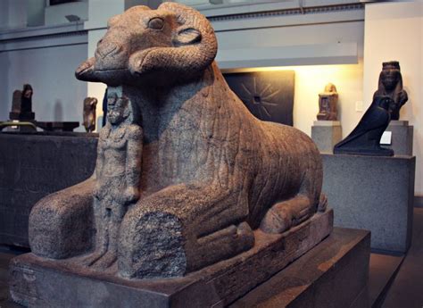 Granite Statue Of Amun At The British Museum