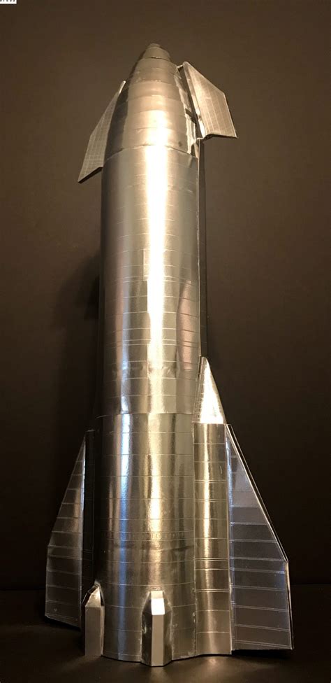 Spacex Starship Axm Paper Space Scale