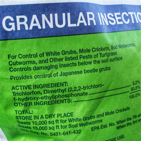 Dylox 6 2 Granular White Grub Insecticide Longer Effective Lawn And Pest Control Supply