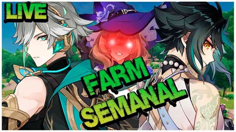 Live Genshin Impact Abismo Explora O E Farm Semanal Youtube