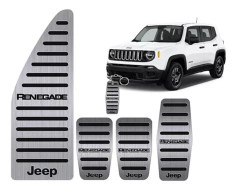 Pedaleira E Descanso Inox Puro Jeep Renegade Manual Parcelamento Sem