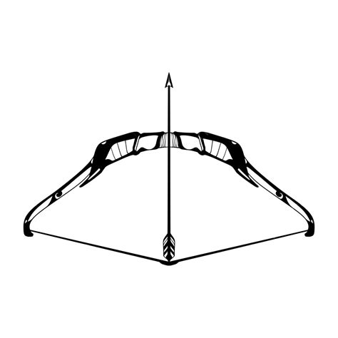 Bow Arrows Vector Art Png Bow Arrow Vector Illustration Warrior Bow