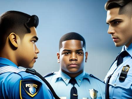 A Group Of Police Officers Standing Next To Each Other Image Design