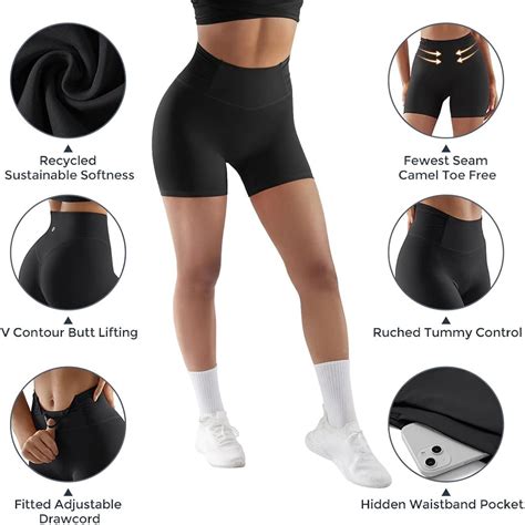 SUUKSESS Pantalones Cortos De Entrenamiento Para Mujer Sin Costuras