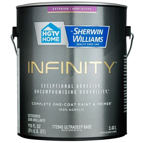 Hgtv Home By Sherwin Williams Infinity Tintable Semi Gloss Acrylic