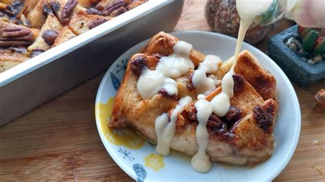 Puding Roti Bersama Sos Kastard Resepi Mudah Senang Bread Pudding