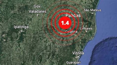 Terceiro tremor de terra em 2 meses é registrado no Noroeste do ES