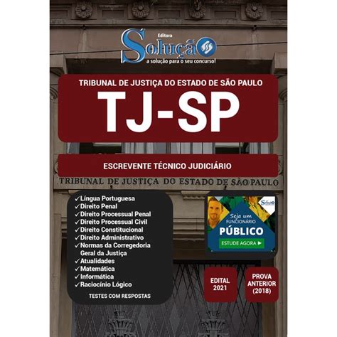 Apostila Tj Sp Escrevente Técnico Judiciário Shopee Brasil