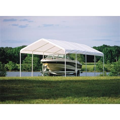 Shelterlogic 12 Ft X 26 Ft Canopy Storage Shelter In The Canopy Storage