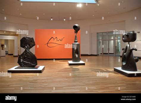 Joan Miro Sculpture Exhibit In Museum Stock Photo Alamy