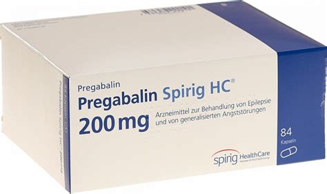 Pregabalin Spirig HC Kapseln 200mg 84 Stück in der Adler Apotheke