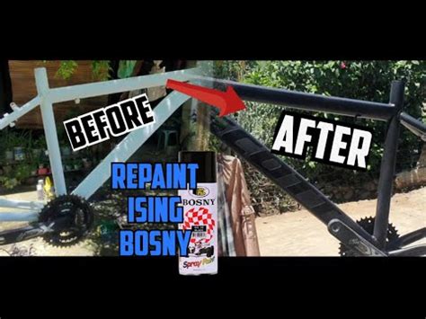 Repaint My Bike Using Spray Paint Bosny Brand Frame Mountain Bike