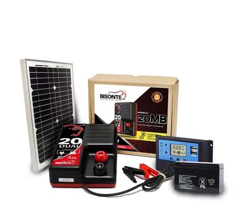 Cerco Eléctrico Ganadero Kit Solar 20km Voltaje 127 12v Dual Meses