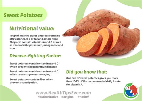 Sweet Potato Nutritional Value – Health Tips Ever Magazine