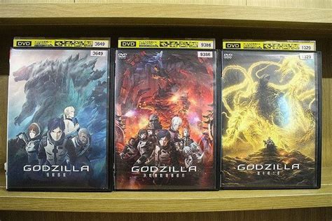 【やや傷や汚れあり】dvd Godzilla 怪獣惑星 決戦機動増殖都市 星を喰う者 全3巻 ※ケース無し発送 レンタル落ち Zl3840の