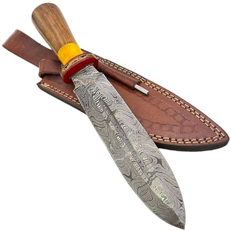 12 Inch Damascus Steel Custom Handmade Hunting Bowie Dagger