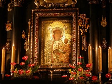 The Black Madonna Icon of Czestochowa in the Jasna Gora Monastery ...