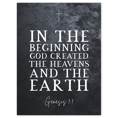 Genesis 1:1 In The Beginning GOD created the Heavens and the Earth ...