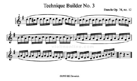 Violin Online Technique Builder No 3