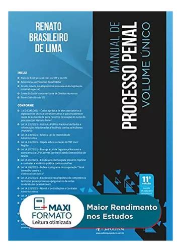 Manual De Processo Penal Renato Brasileiro De Lima Mercadolivre