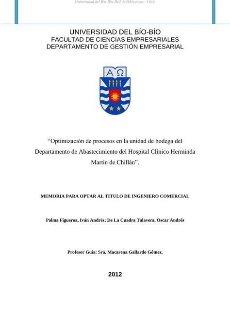 PDF MEMORIA PARA OPTAR AL TITULO DE INGENIERO COMERCIAL Repobib