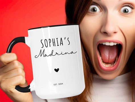 Padrinos Proposal Mug In Spanish Regalos Para Padrinos Padrinos De