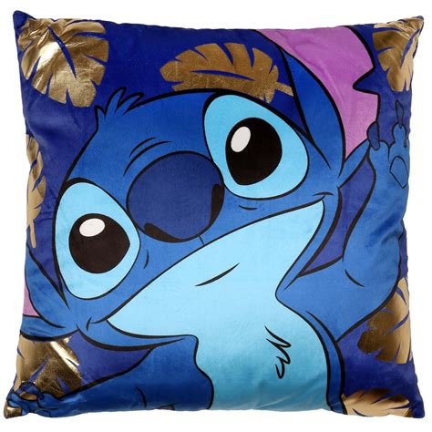 Stitch Disney Granatowa Poduszka Kwadratowa Du A X Oeko Tex