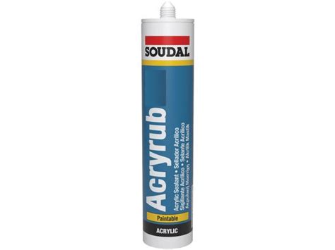 Soudal Silicone Massa Acrilico Acryrub Branco Tintas E Cores