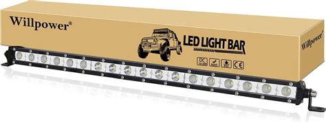 Amazon Willpower 20 Inch 90W Single Row LED Light Bar Low Profile