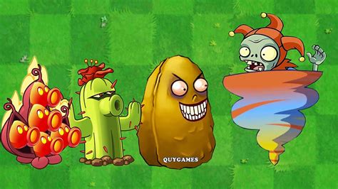 Plants Vs Zombies 2 Every All Pea Plant Power Up Vs Jester Zombies In