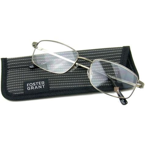 Foster Grant Men's T10 Reading Glasses, Silver - Walmart.com