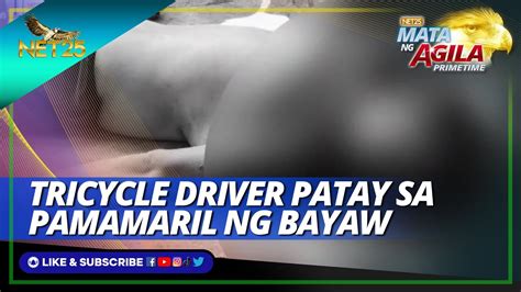 Tricycle Driver Patay Sa Pamamaril Ng Bayaw Sa Tiaong Quezon Mata Ng