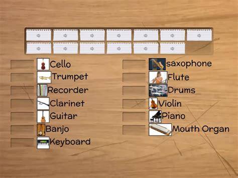 Musical Instruments Match Up
