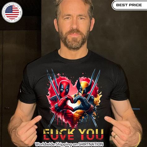 Deadpool Wolverine Love You Fuck You Shirt Shirtnation Shop Trending T Shirts Online In US