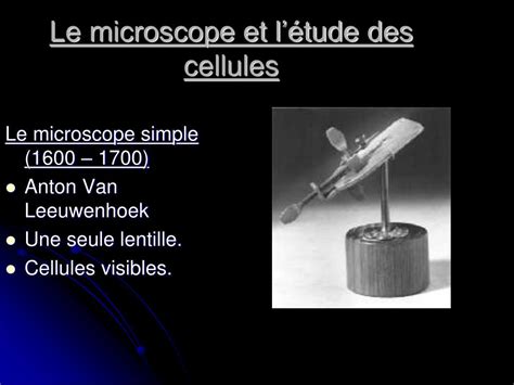 Ppt La Th Orie Cellulaire Et Le D Veloppement Du Microscope