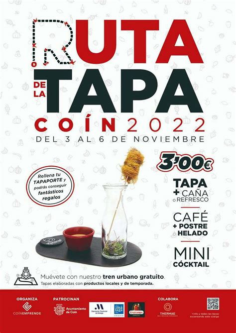 Cartel Ruta de la Tapa 2022 Coín