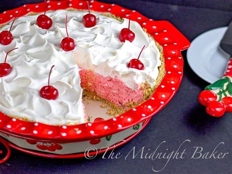 No Bake Cherries Jubilee Pie - The Midnight Baker