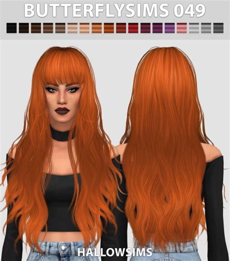 Sims 4 Hairs Js Sims 4 Butterflysims 049 Hairstyle Retextured Vrogue