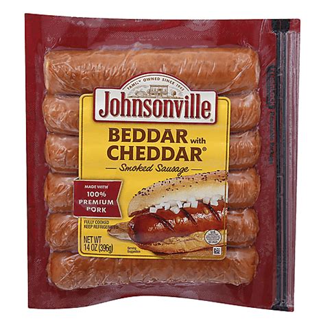 Johnsonville Beddar With Cheddar Smoked Sausage Brats Sausages Roth S