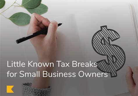 Little Known Tax Breaks for Small Business Owners - Kashoo