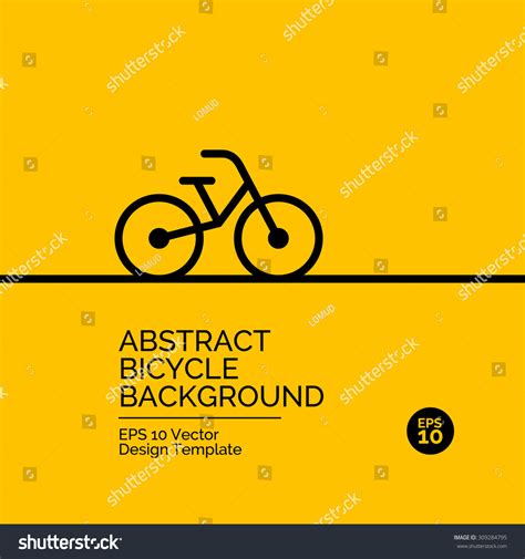 Abstract Flat Design Concept Bicycle Illustration Stock Vector Royalty